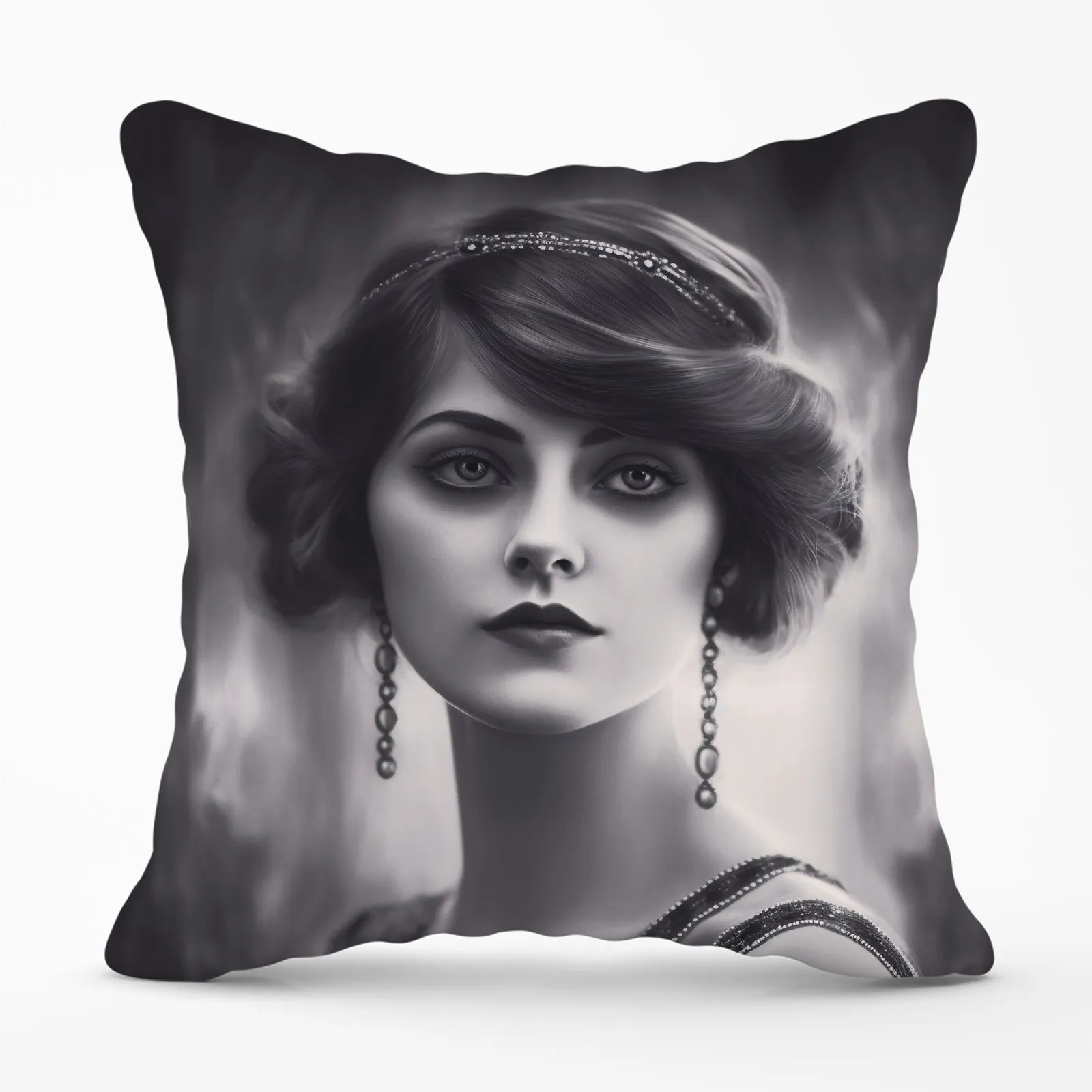 Warren Reed - Designer Edwardian Showgirl Cushions in Black