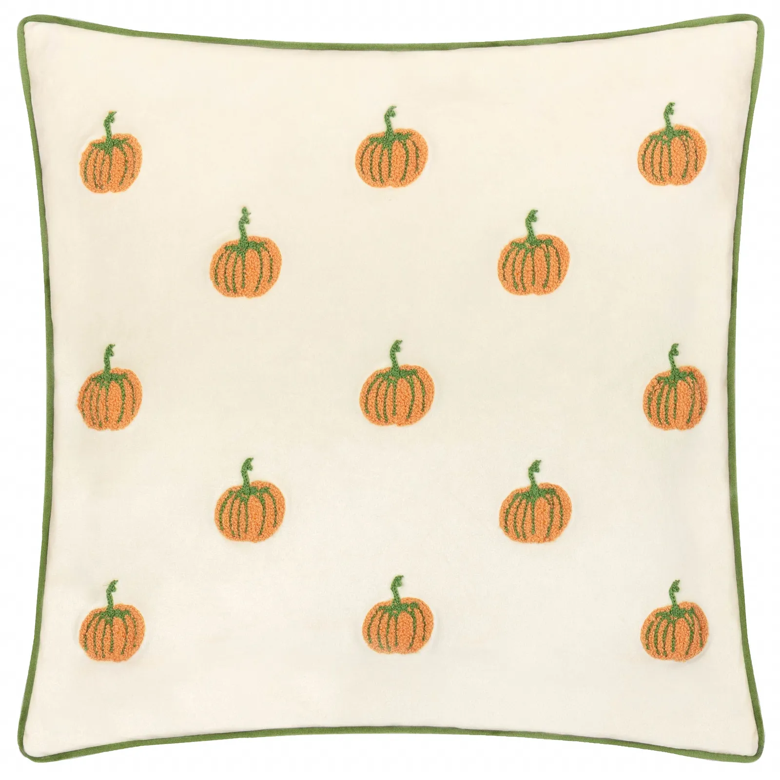Wylder Pumpkin Spice Piped Velvet Cushion 2