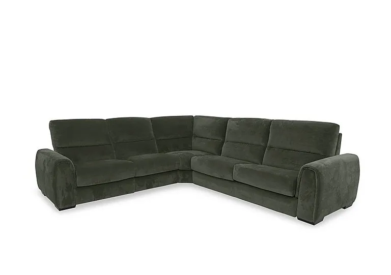 Flex Fabric Large Corner Sofa - R352 Forest Green