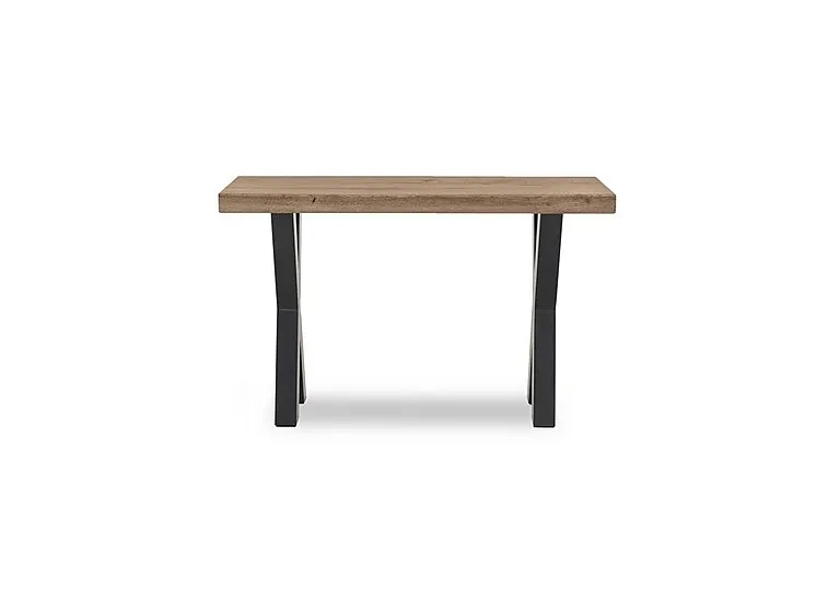 Terra Straight Edge Console Table with X Shaped Legs