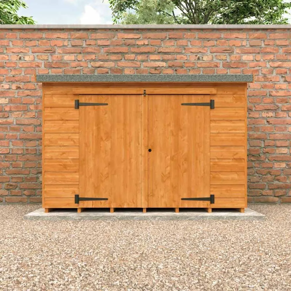 Buttercup Farm 12mm Glorybox Shed - Solid Wood/Softwood/Pine - L175xW67.5xH135.8 cm in Burnt Orange 3