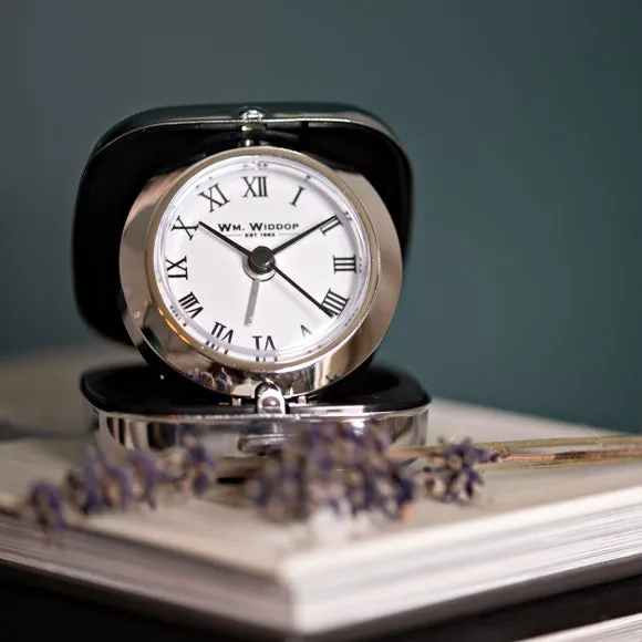 Widdop Silver Metal Cased Alarm Clock