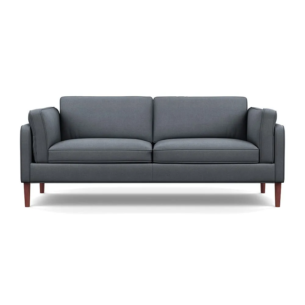Heal's Sonno 3 Seater Siena Cotton Shale Grey Walnut Feet 1