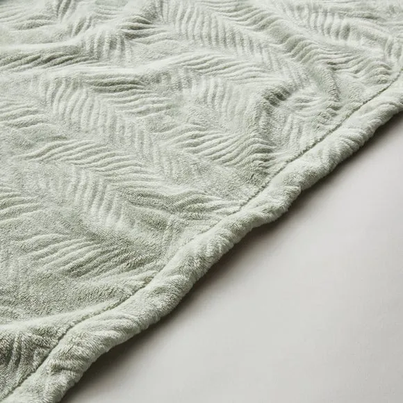 Leila Leaf Fleece Throw Blanket 5