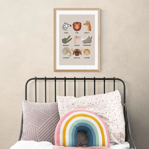 East End Prints Animal Safari In Stone Print by Kid of the Village 1
