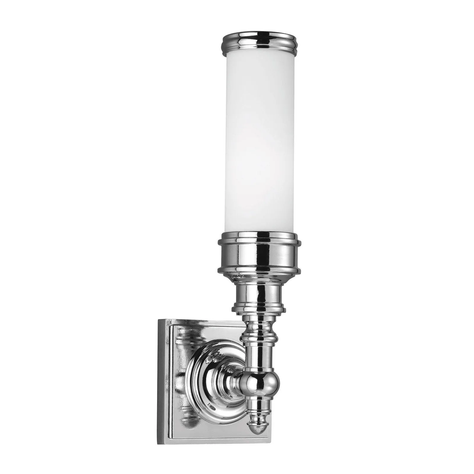 Netlighting Payne Ornate 1 Light Indoor Wall Light Polished Chrome IP44 G9 in Grey