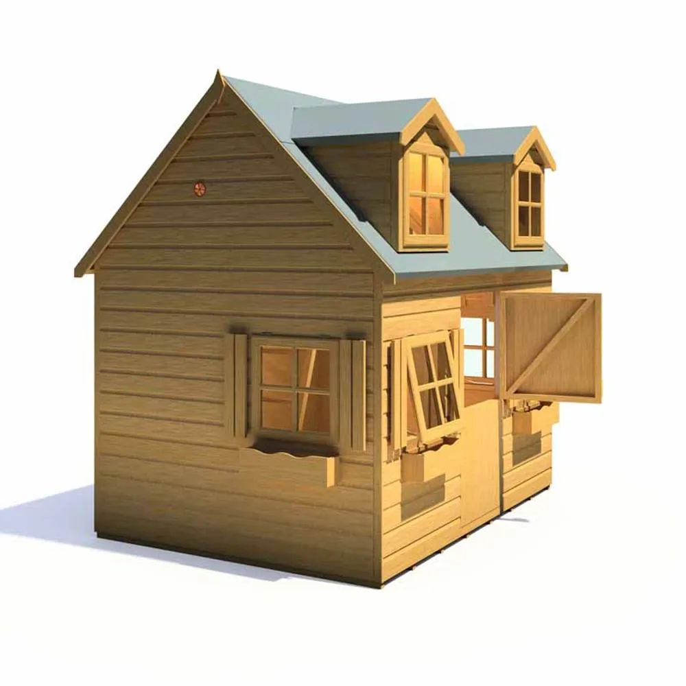 Shires Hatters House 8 x 6 Feet Little house - L250.4 x W198.6 x H249.6 cm in Light Brown 5
