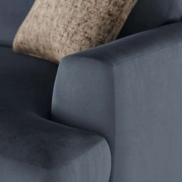 Lawson Matte Plush Velvet 4 Seater Sofa 5