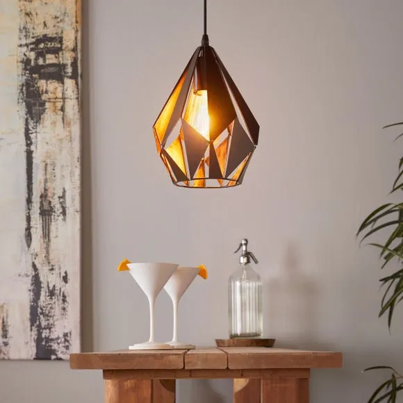 EGLO Carlton Art Deco Adjustable Pendant Light