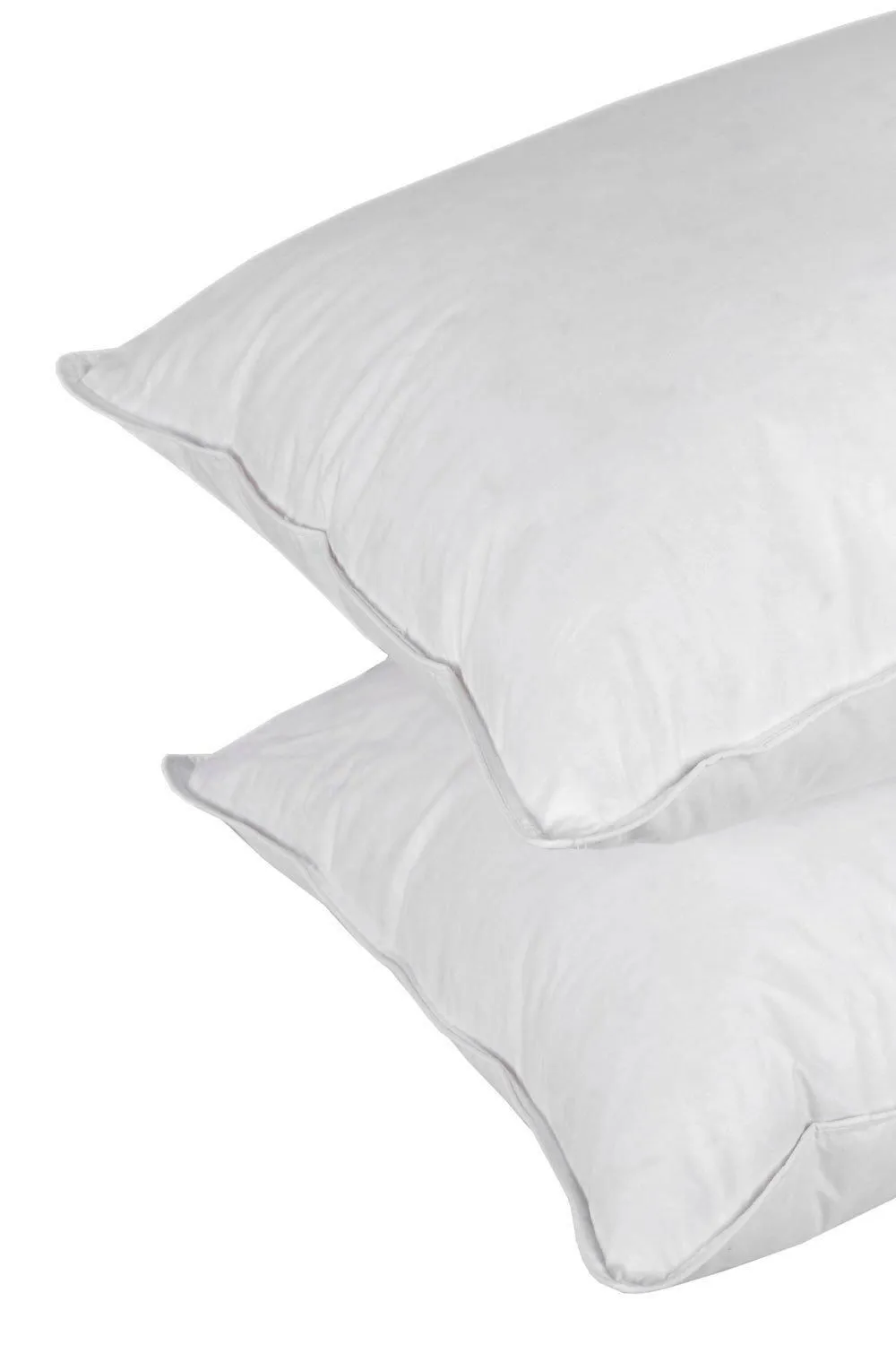 Homescapes Goose Feather & Down King Size Pillow Pair in White 2