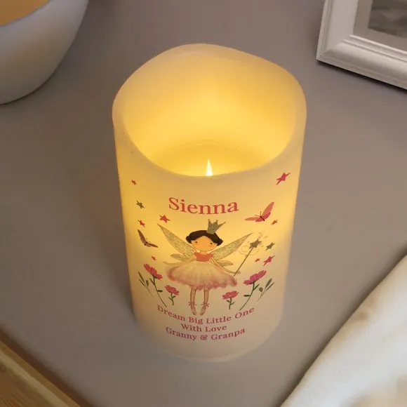 Personalised Fairy Princes LED Candle 3