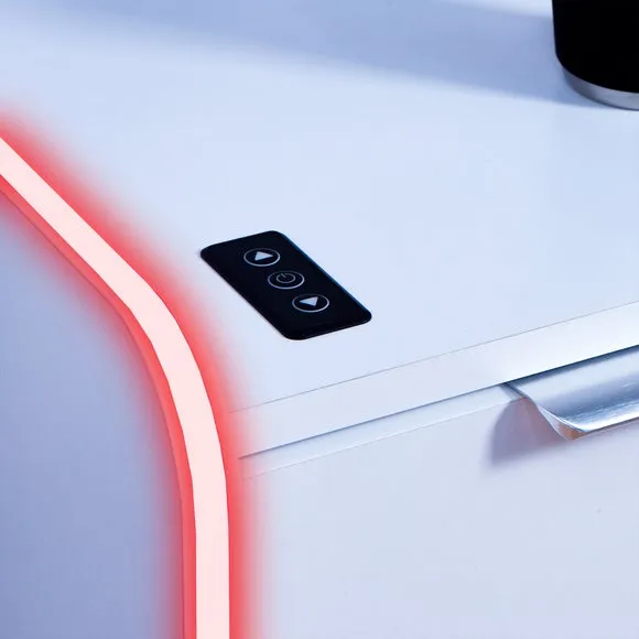 X Rocker Electra Bedside Table with Wireless Charging and LED Lights 3