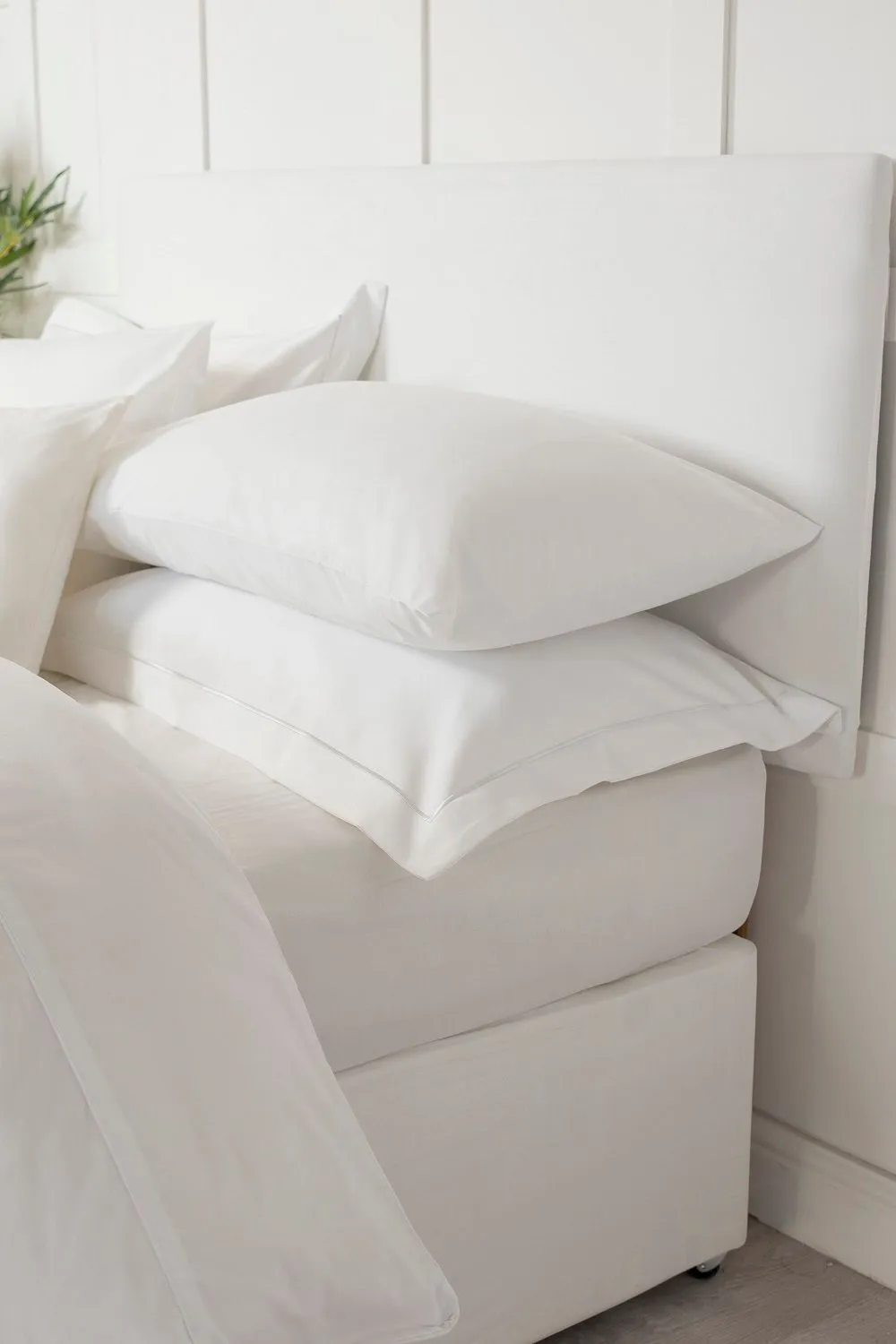 Belledorm Faux Suede Headboard Wrap 60cm in White 1