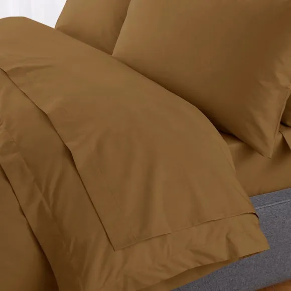 Hotel 230 Thread Count Percale 100% Cotton Flat Sheet 1