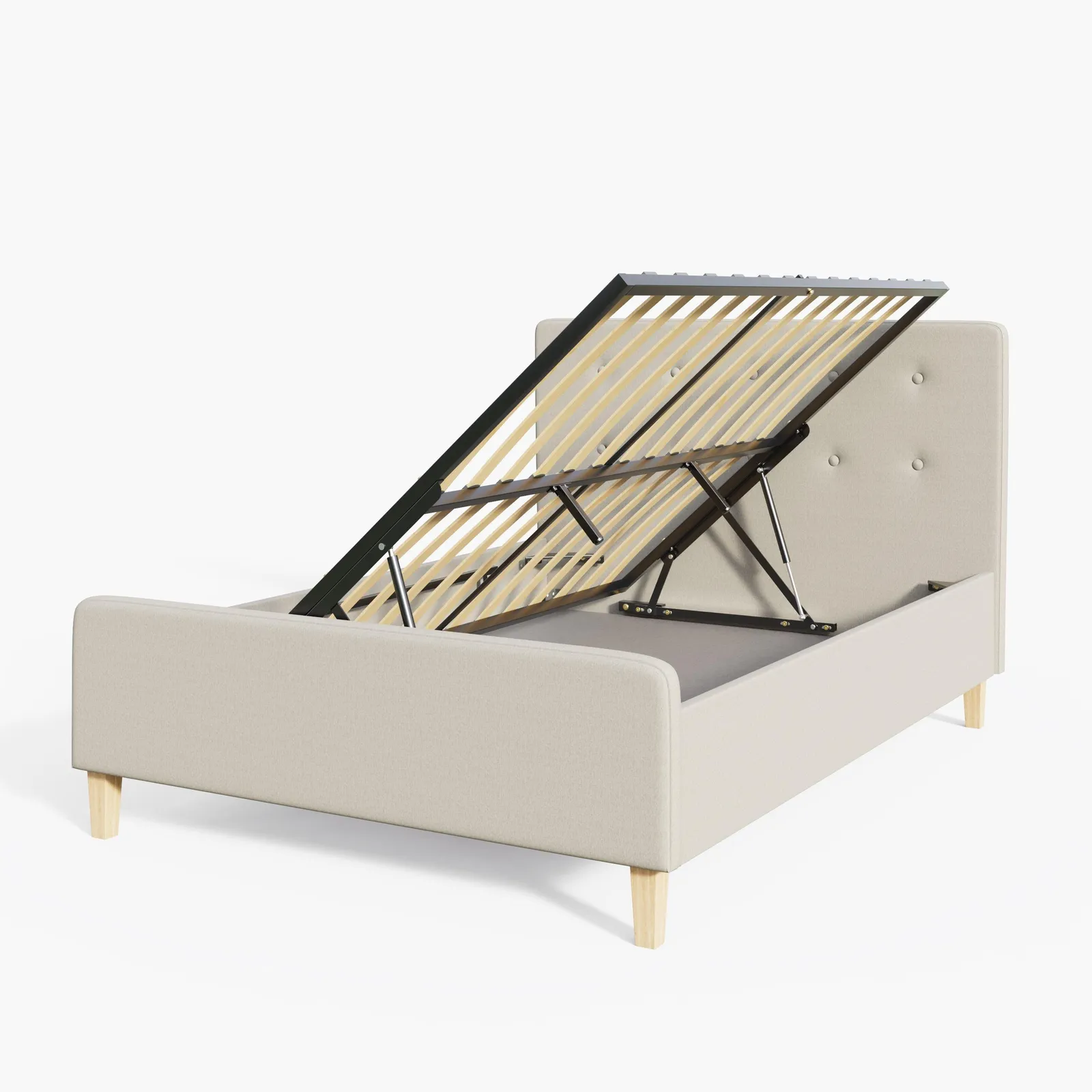 GFW Ashbourne Ottoman Storage Bed in Natural 5