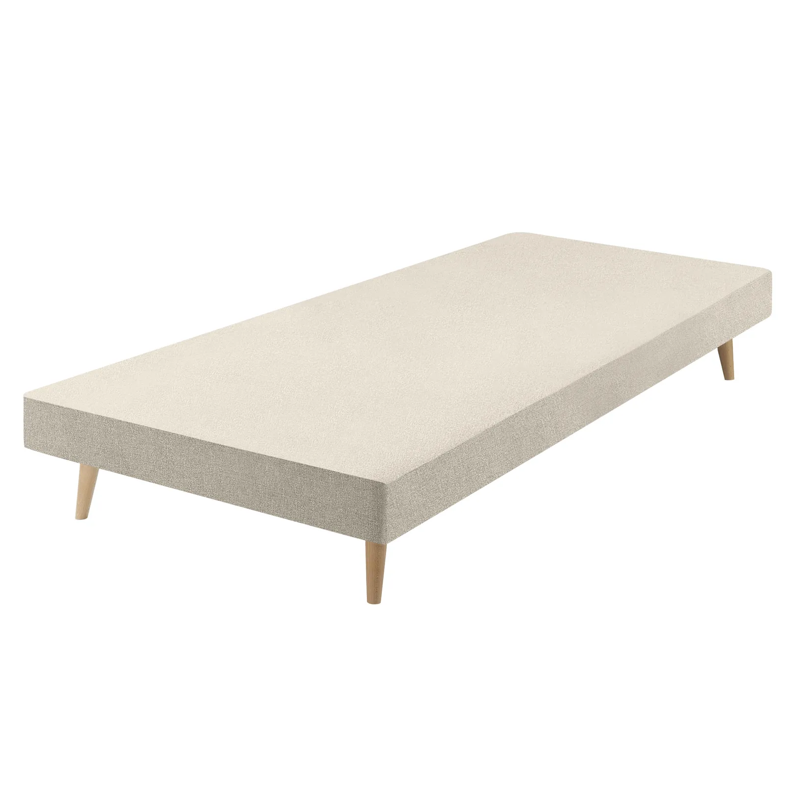 Classic Slim Divan Base, Single - Mole Pebble