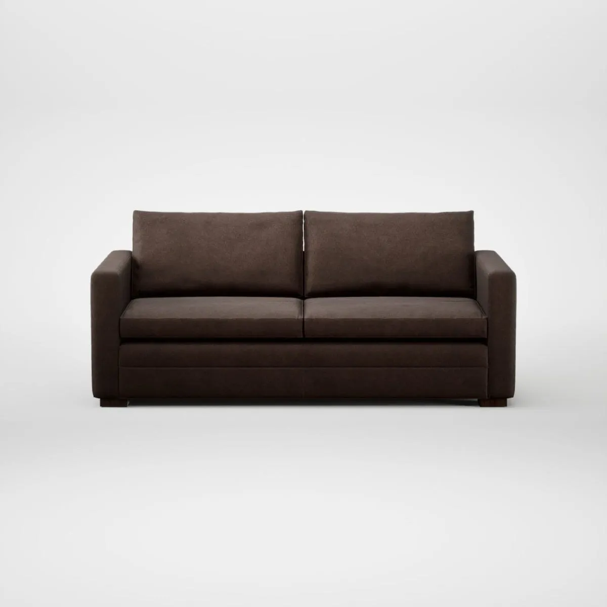 Heal's Palermo 3 Seater Sofa Heritage Leather Chestnut 2064 Walnut Feet 1
