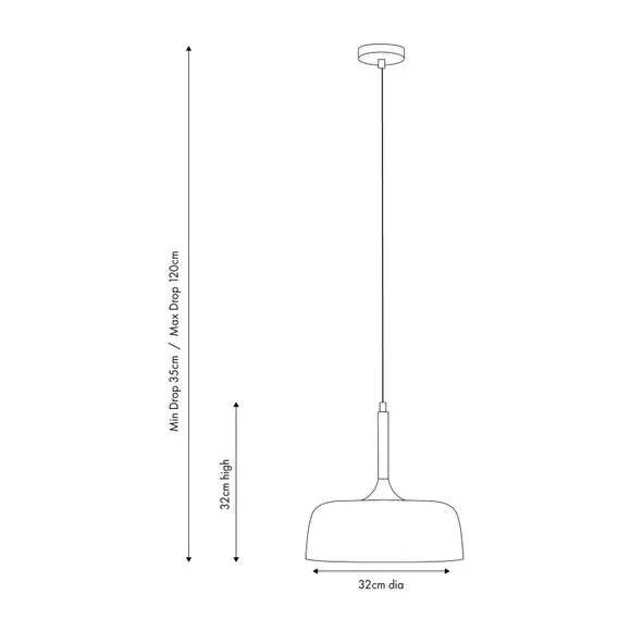 Anke Domed Metal Pendant Light 5