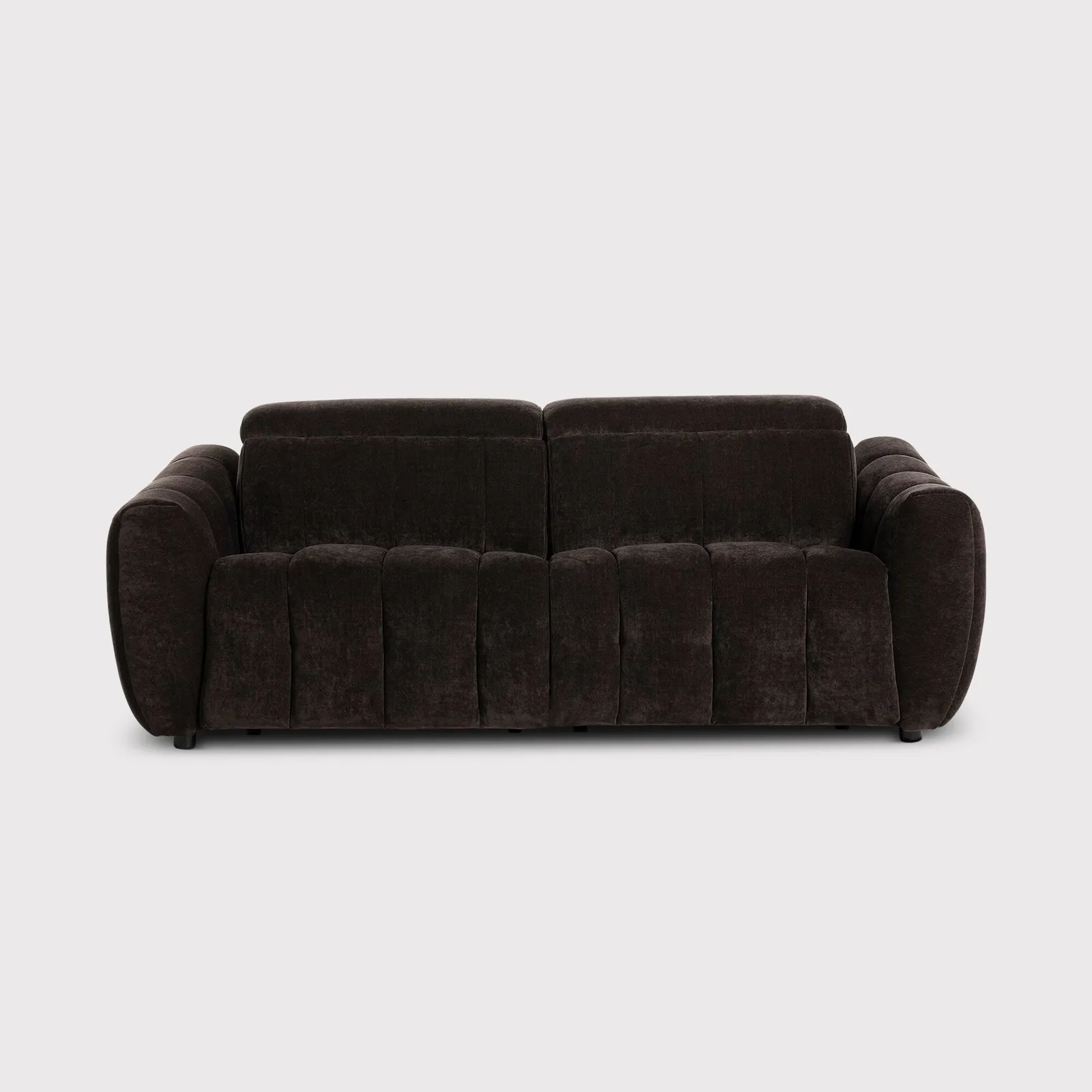 Montgomery 2.5 Power Seater & Headrest, Brown Fabric | Barker & Stonehouse