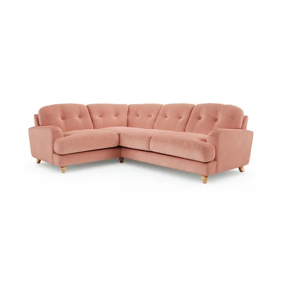Martha Vintage Velvet Full Corner Sofa 6