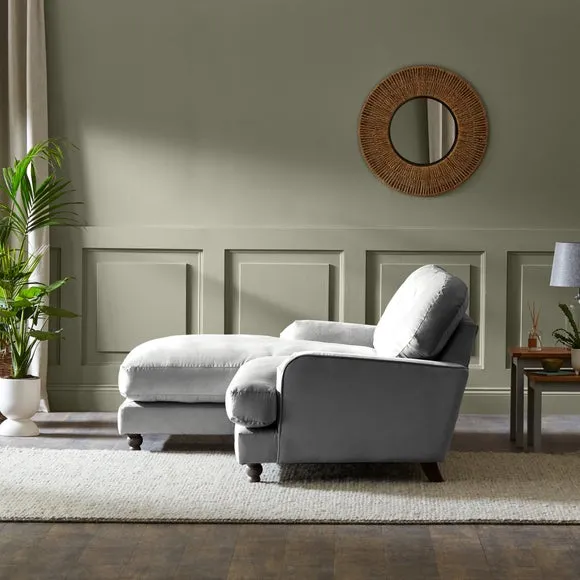 Martha Vintage Velvet Corner Chaise 3