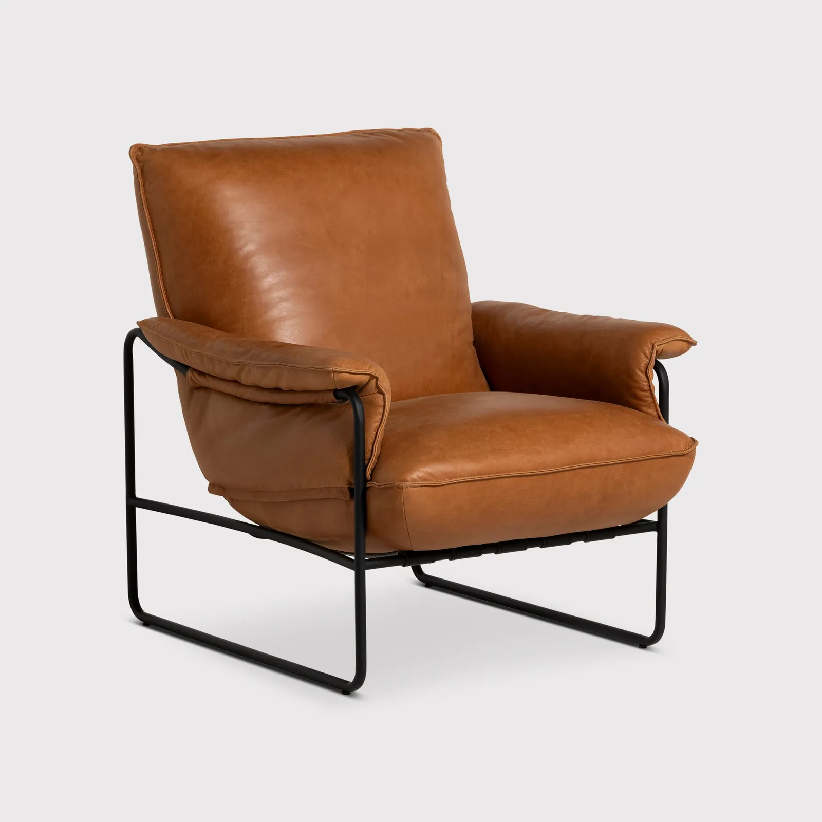 Vinci Armchair, Brown Leather | Barker & Stonehouse