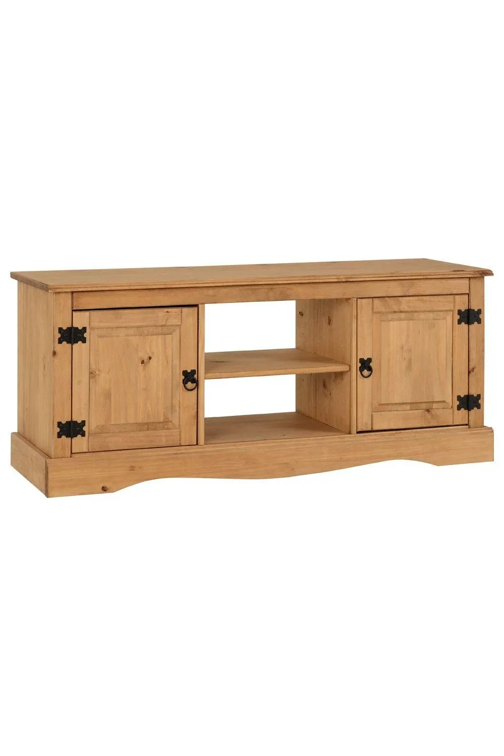 Seconique Corona 2 Door 1 Shelf Flat Screen TV Unit in Natural 2