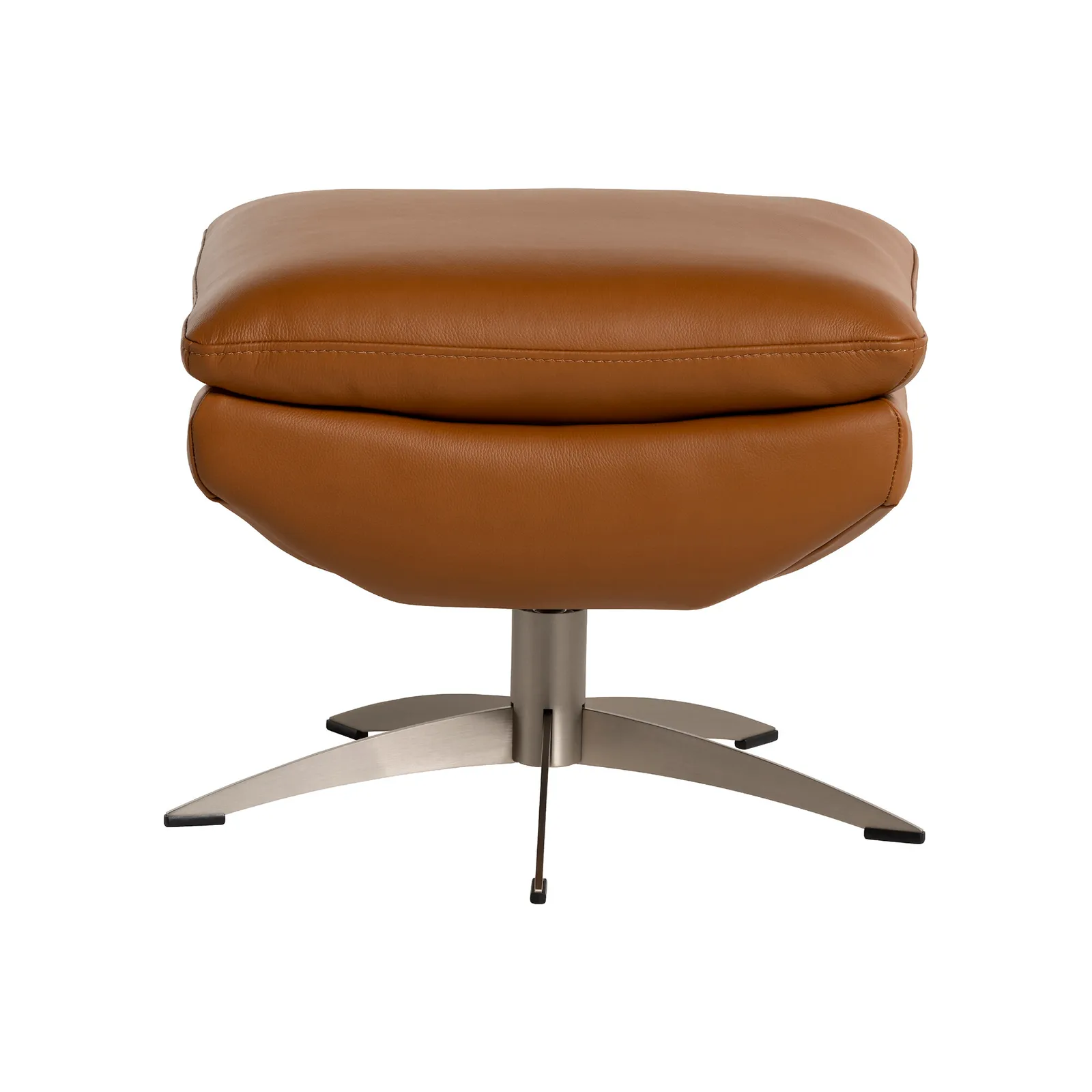 Mills Ottoman, Brown Leather | Barker & Stonehouse 4