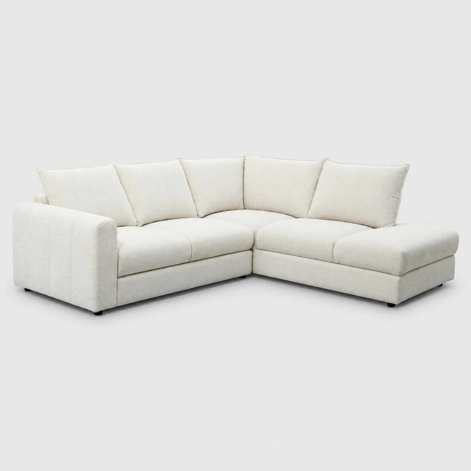 Walton Right-Hand Facing Chaise Sofa, Neutral Fabric | Barker & Stonehouse
