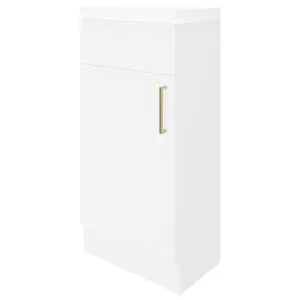 Wickes Haven Matt White Freestanding Vanity Unit & Haven Basin - 840 x 400mm