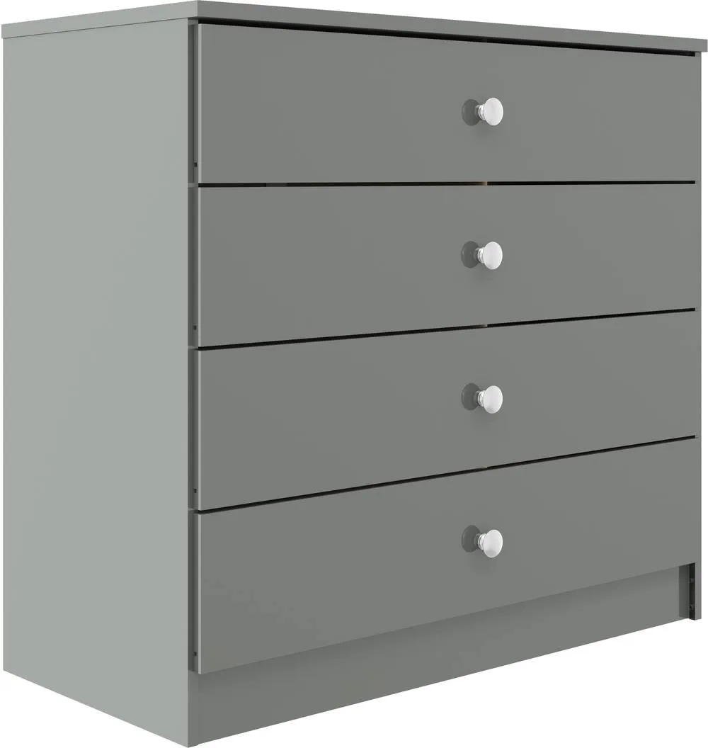 Seconique Denver 4 Drawer Chest in Grey 2