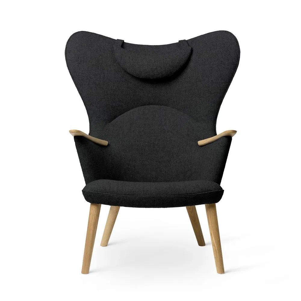 Carl Hansen & Son CH78 Lounge Chair with head rest, Oak/Fiord 0191 1