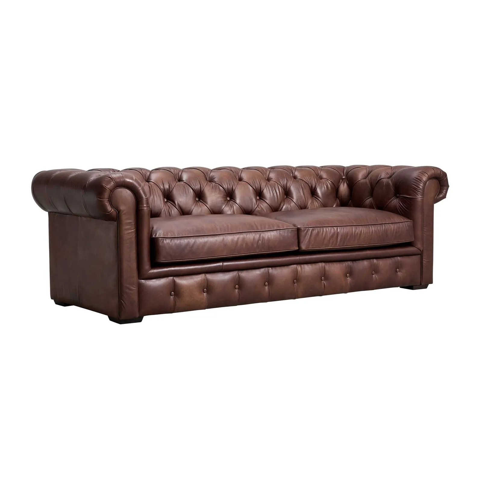 Dalston Sofa 3S, Brown Leather | Barker & Stonehouse 2