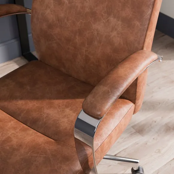 Alderton Faux Leather Office Chair 4