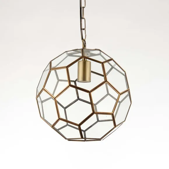 Vogue Hillier Gold Pentagon Pendant Light 3