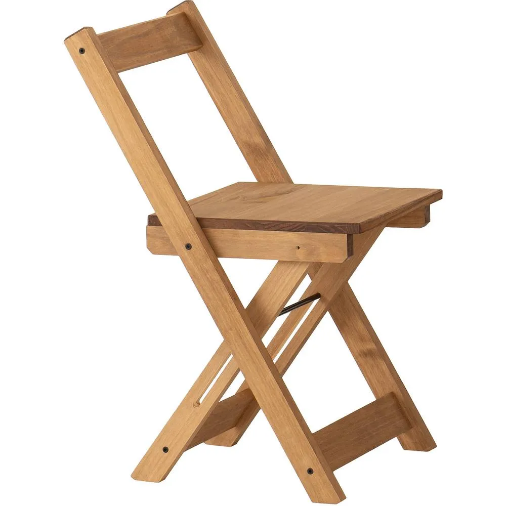 Seconique Santos Folding Chair (Box of 2) Natural Wax 5