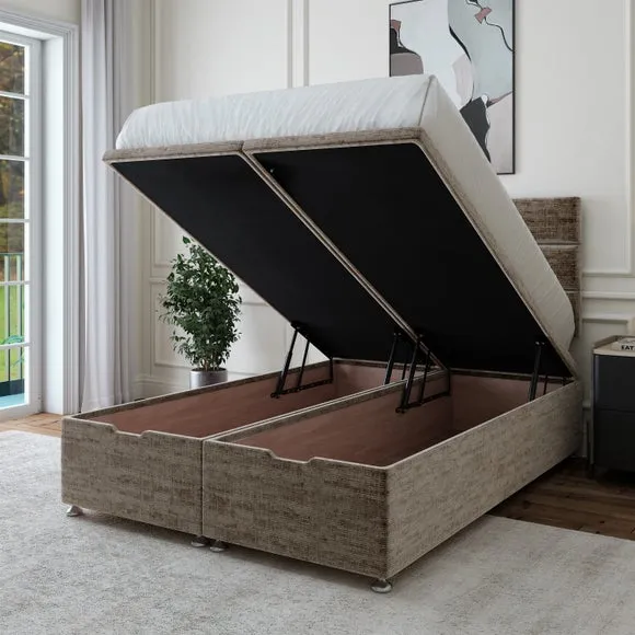 Luxury Chenille End of Bed Ottoman Base 2