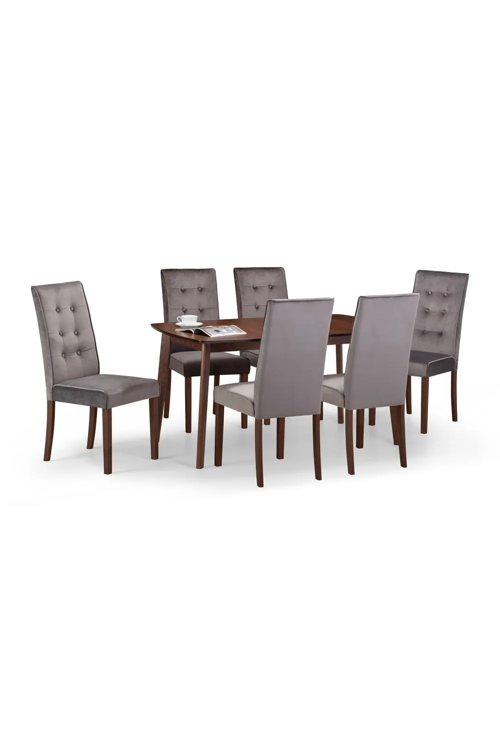 Julian Bowen Madrid Upholstered Dining Chair (Set of 2) in Grey 5
