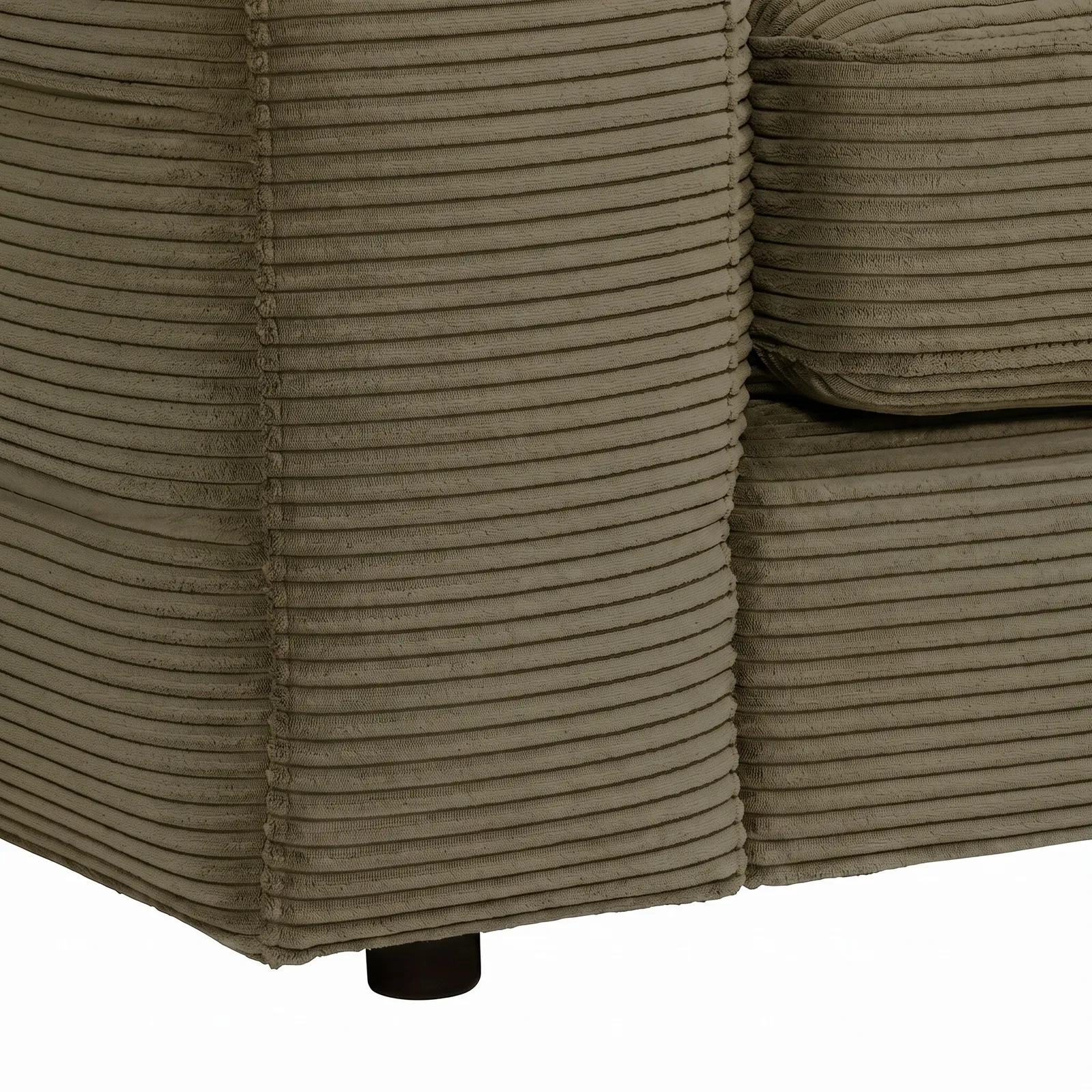 Twain Medium 1.5 Seater Armrest Left Modular Sofa, Green Fabric | Barker & Stonehouse 2