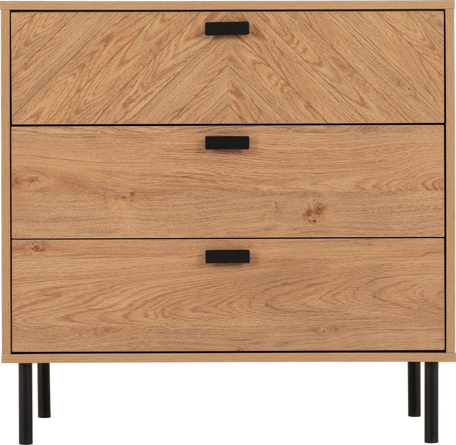 Seconique Leon 3 Drawer Chest in Natural 4