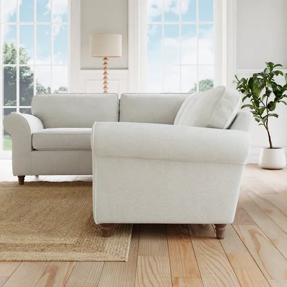 Flori Chenille Soft Texture Corner Sofa 3