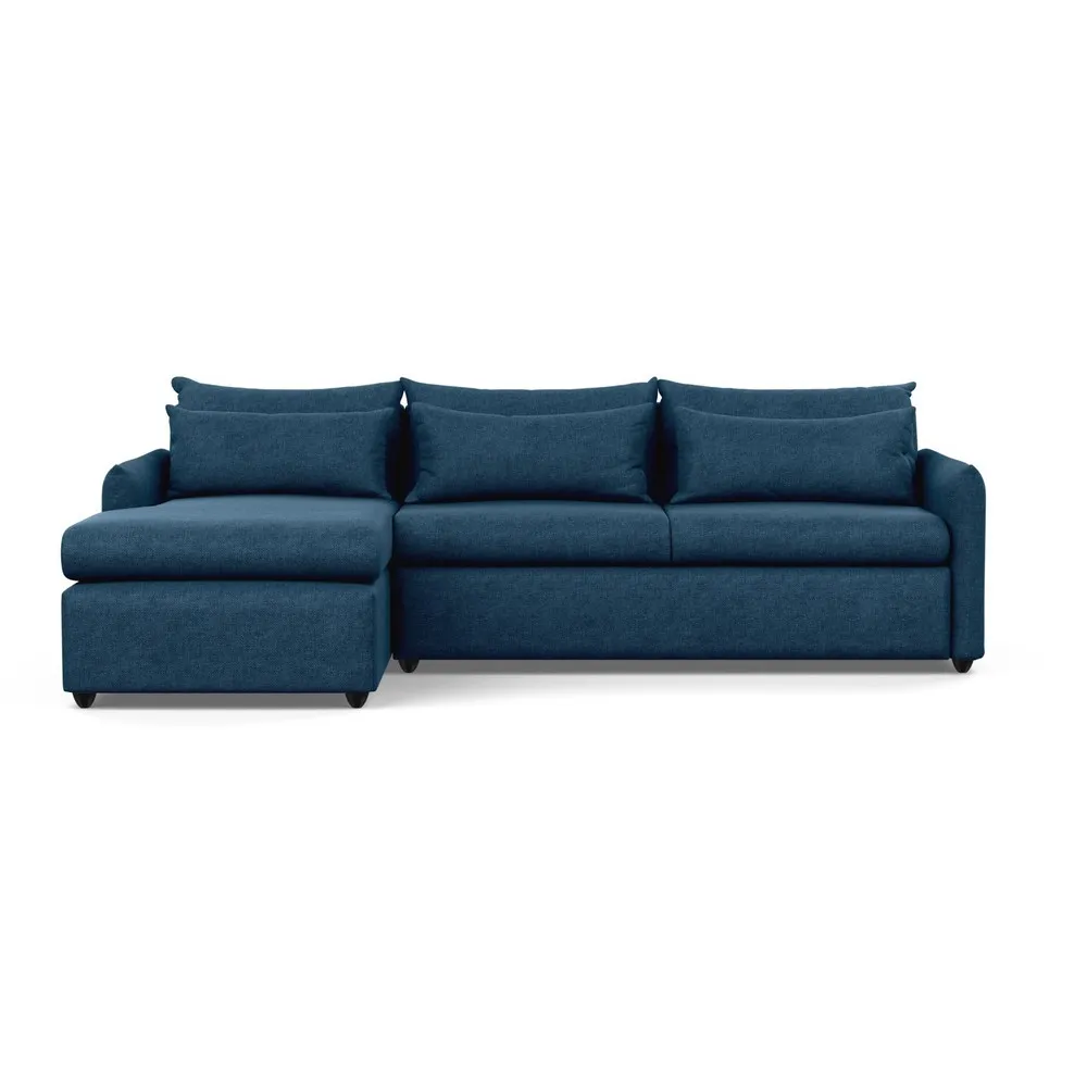 Heal's Pillow Large Left Hand Corner Chaise Texture Ink Black Feet