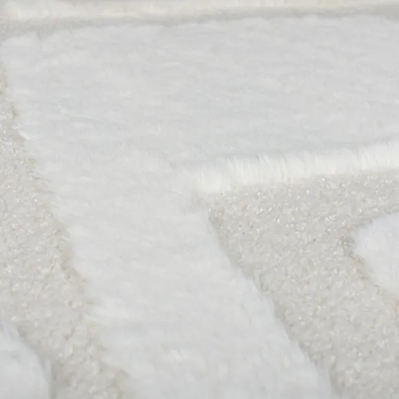 Boucle Carved Faux Fur Rug 2