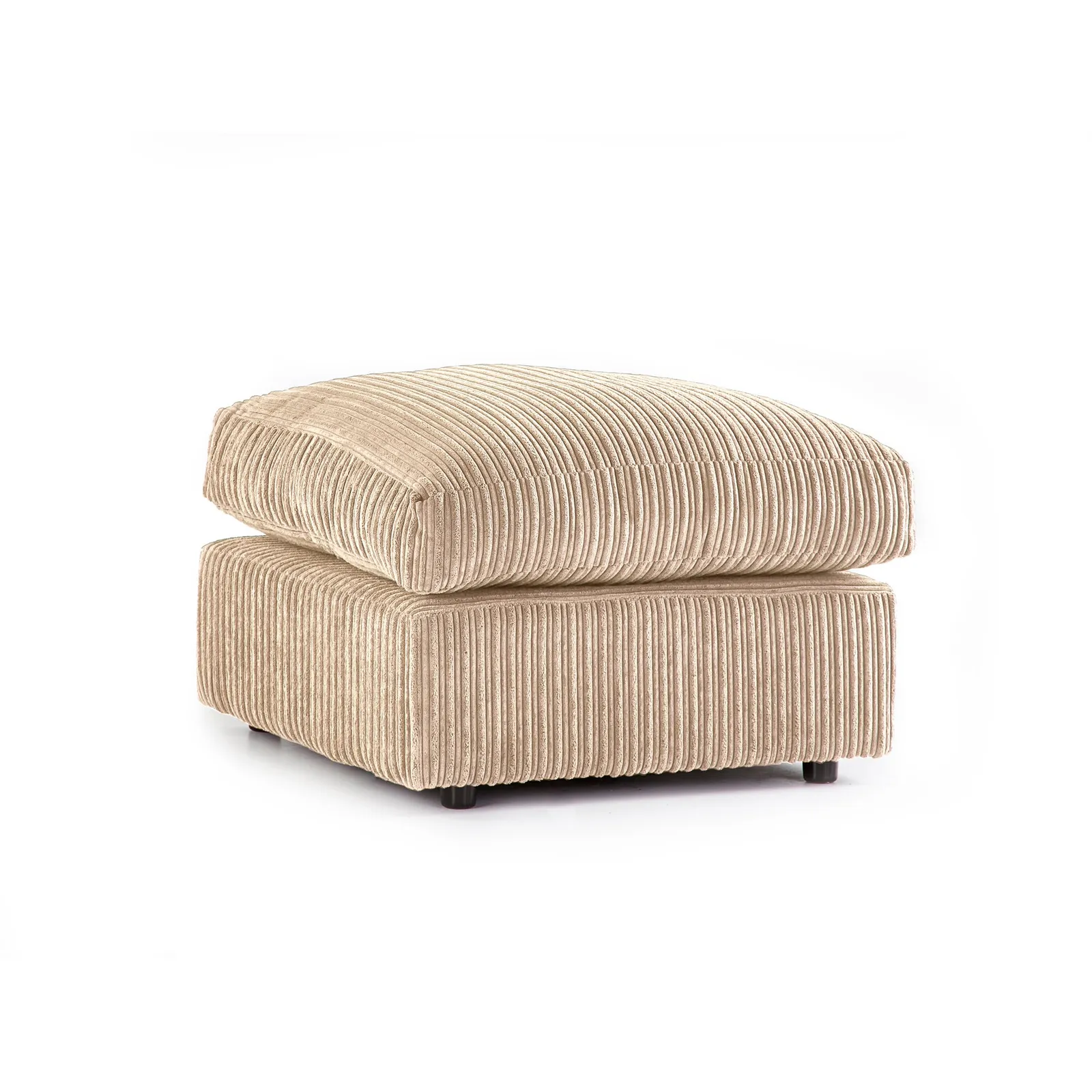Champ Fabric Footstool Brown