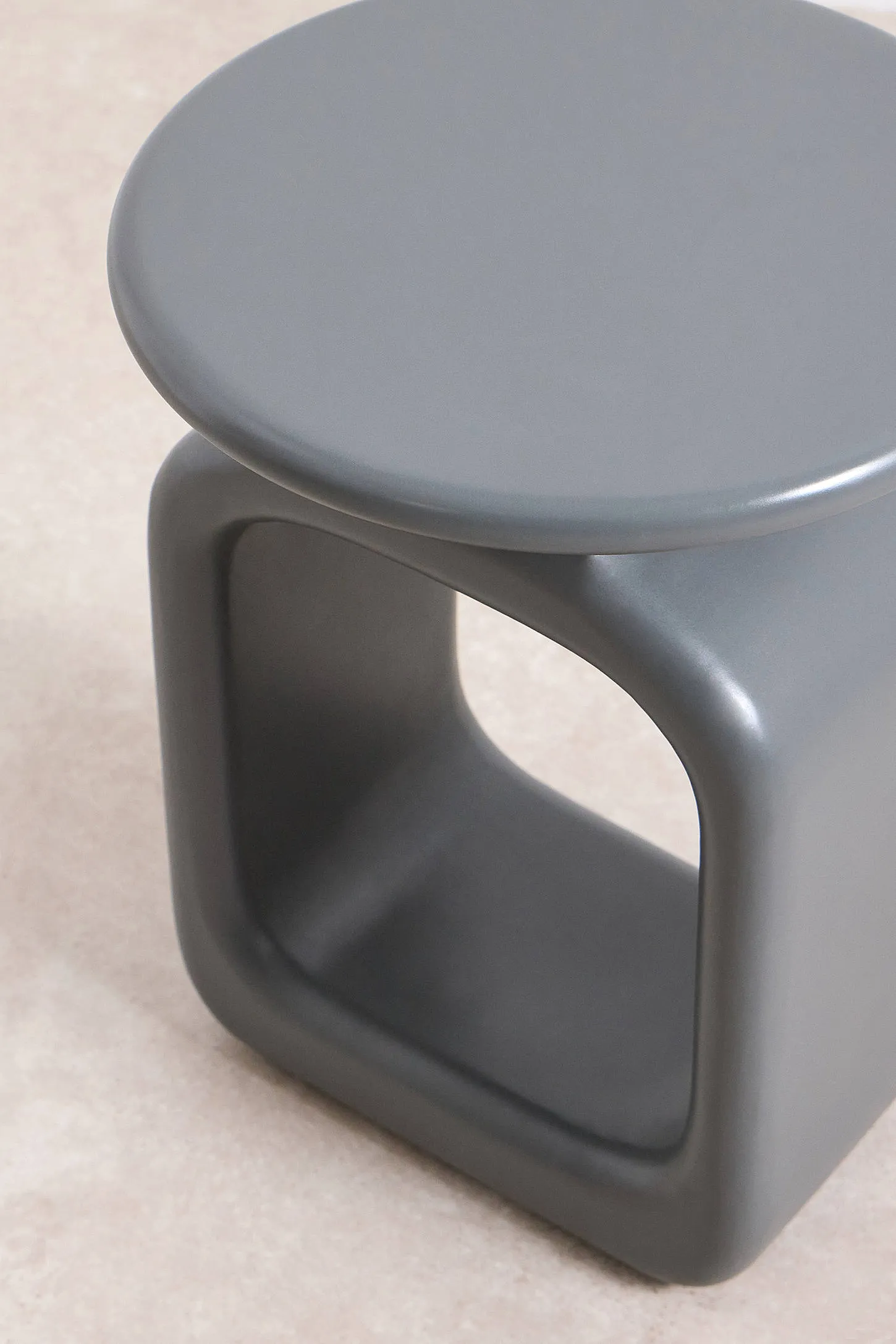 Arched Side Table - Grey 2
