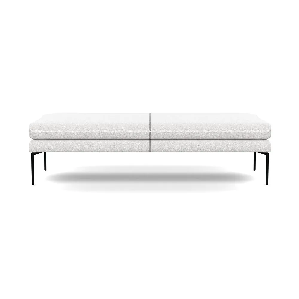 Heal's Matera Bench (160cm) Loop Boucle Polar Black Feet