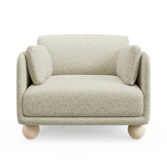 Armitage Chunky Boucle Fleck Snuggle Chair 6
