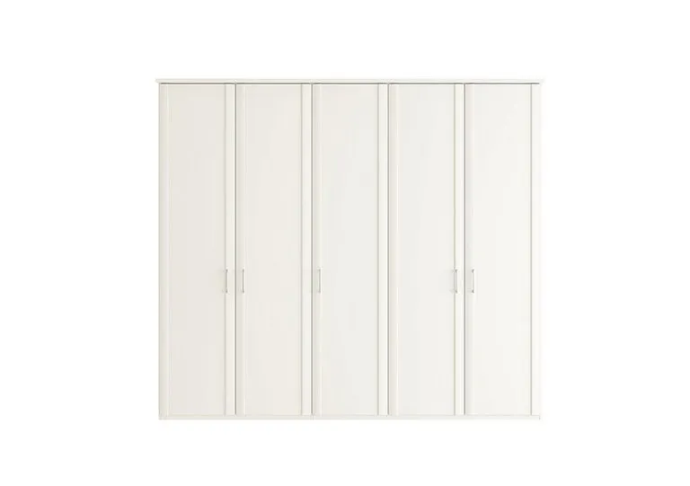Oxford 5 Door Hinged Wardrobe - White