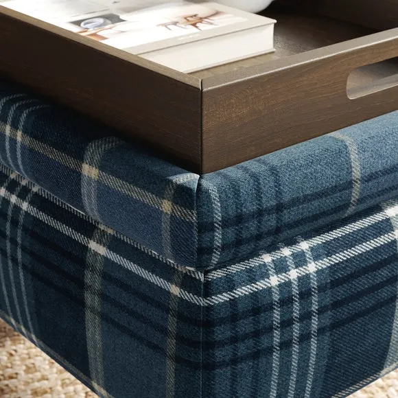 Charnwood Checked Storage Footstool 4