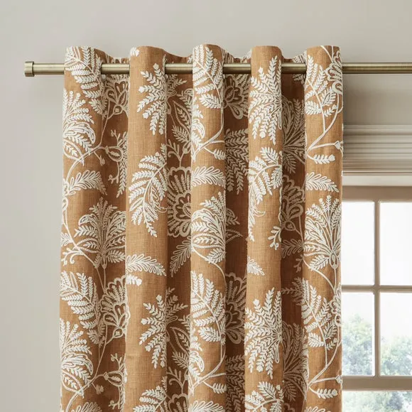 Dakota Embroidered Eyelet Curtains 1
